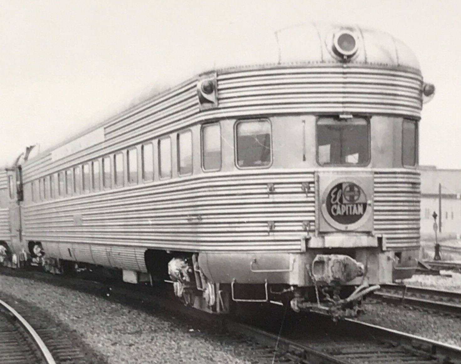 1950s Atchison Topeka & Santa Fe Railway AT&SF El Capitan Passenger Car Photo