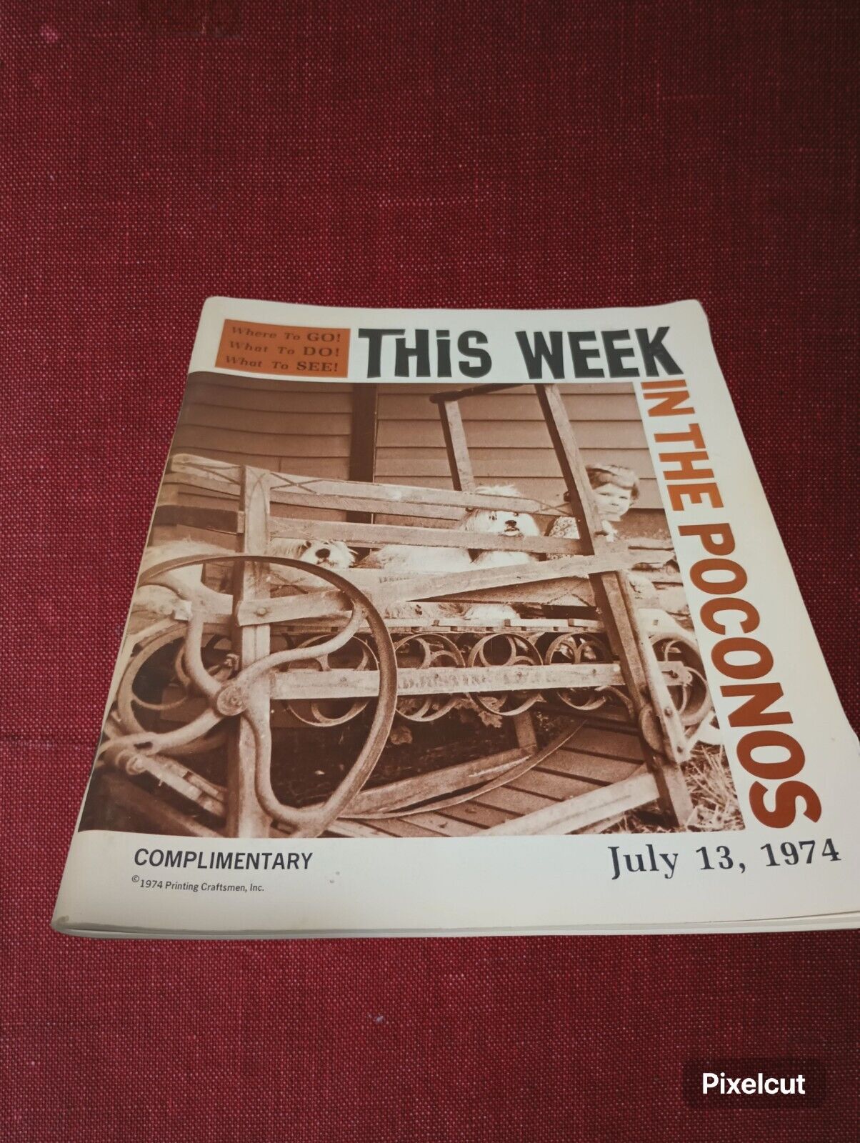 This Week In The Poconos July 13, 1974 Vintage Retro 