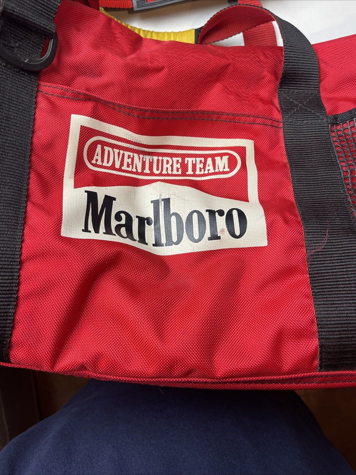 Vintage Marlboro Adventure Team Duffle Gym Shoulder Bag Travel 24”