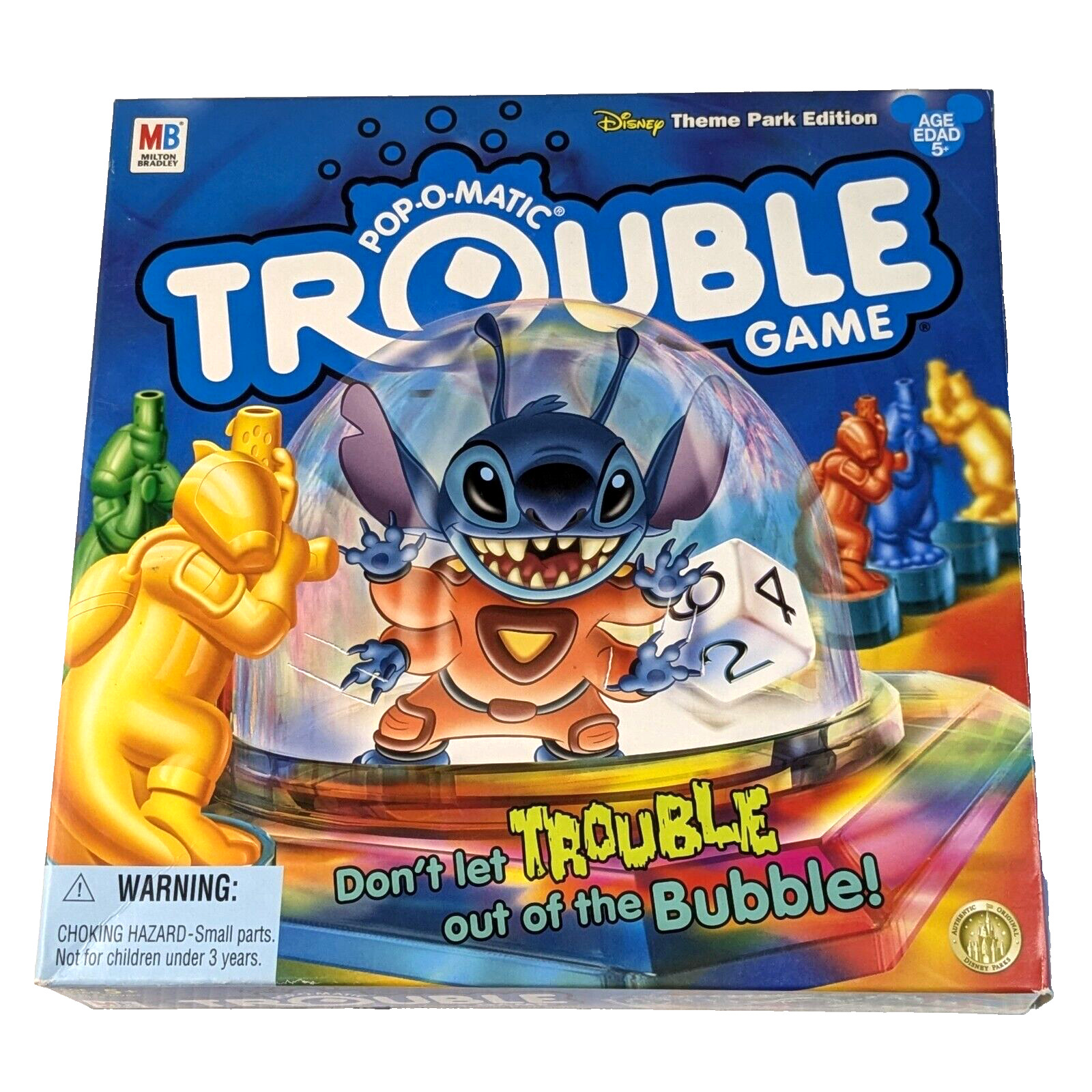 RARE Disney Theme Park Edition Stitch Trouble Game Hard to Find 100% Complete