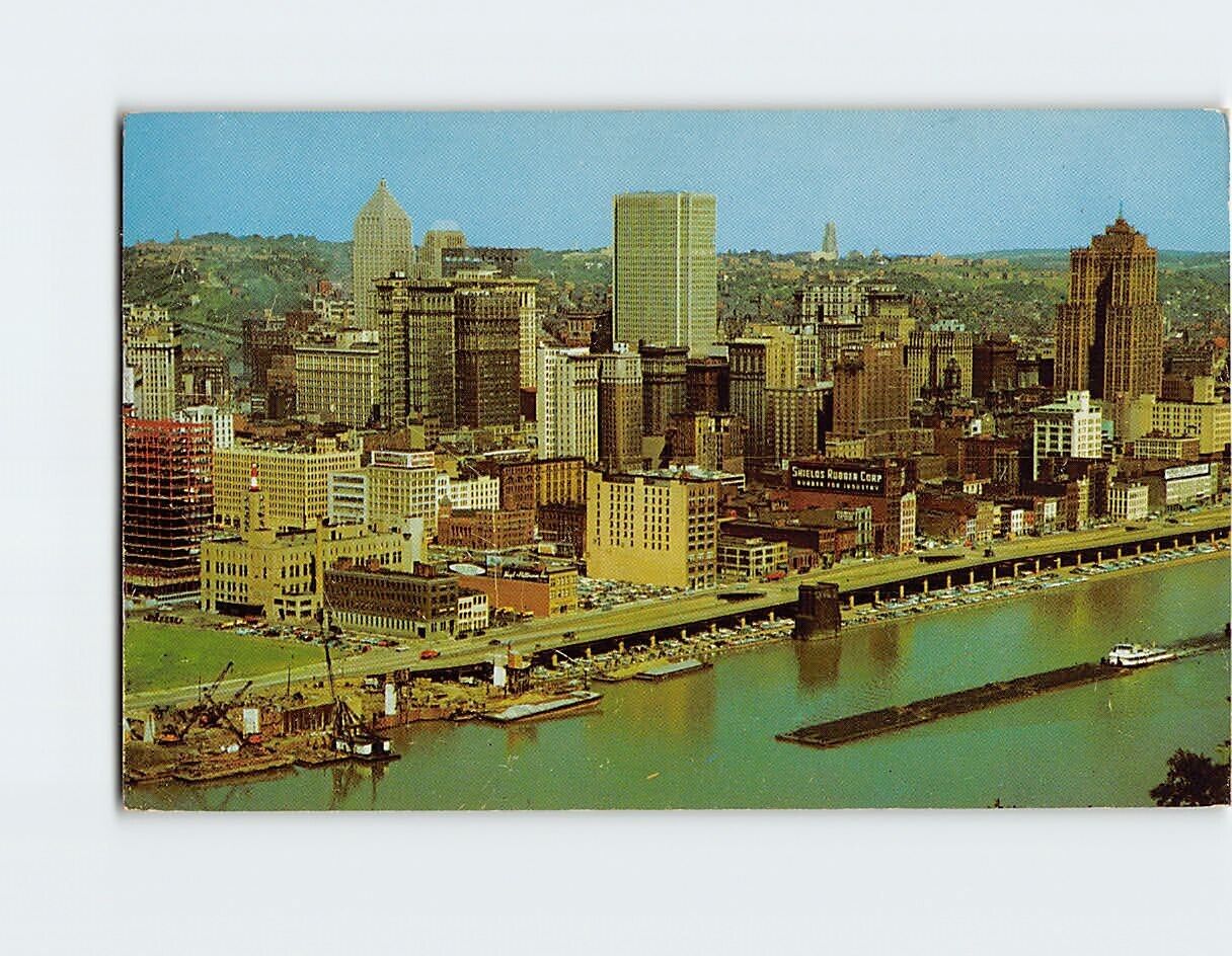 Postcard Skyline of Pittsburgh Pennsylvania USA