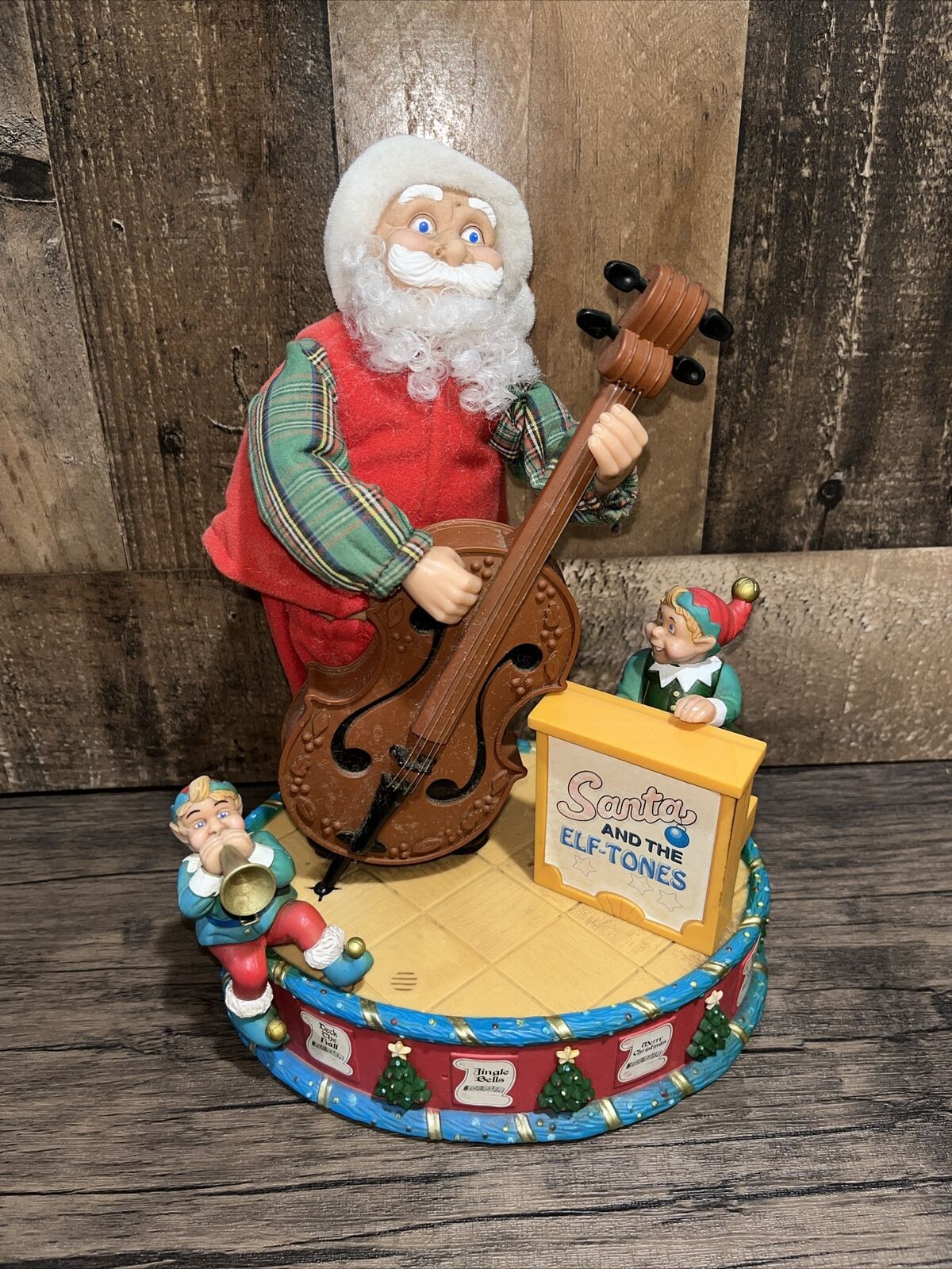 VTG Voice Activated Animated Santa And The Elf-Tones