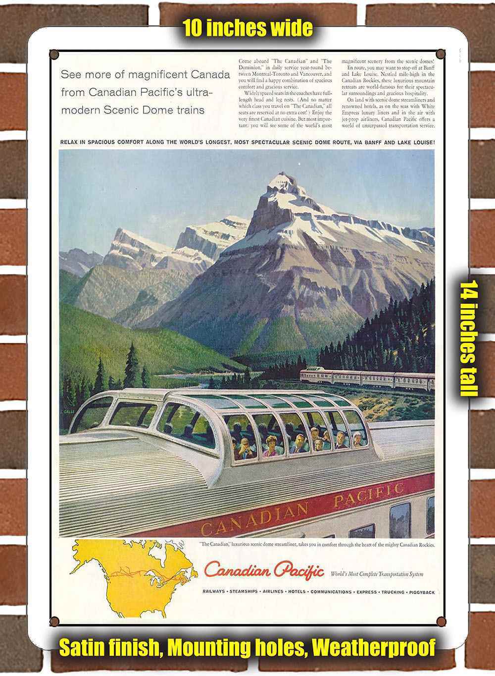 Metal Sign - 1959 Canadian Pacific Dome Liners- 10x14 inches