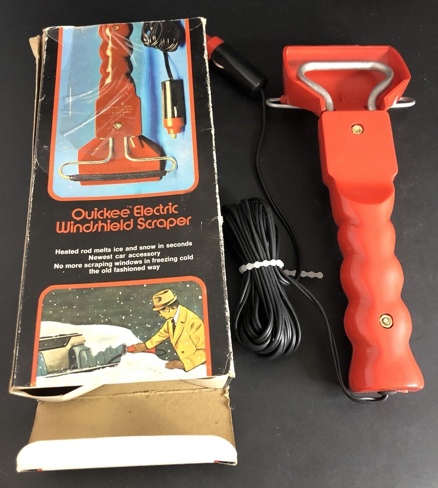 Vintage NOS Quickee Electric Windshield Ice Scraper  Dynamic Classics Works Vio1