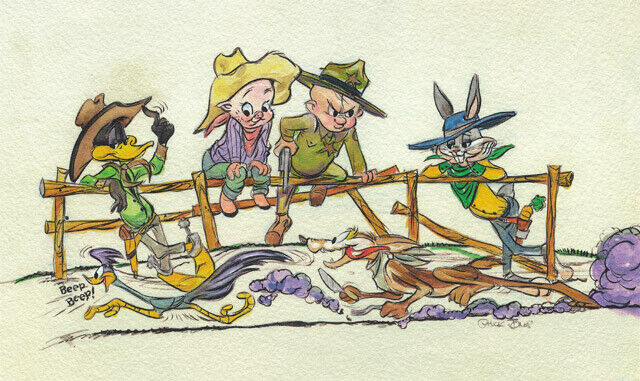Warner Brothers-Chuck Jones-Limited Edition Paper-The Good The Bad & The Hungry