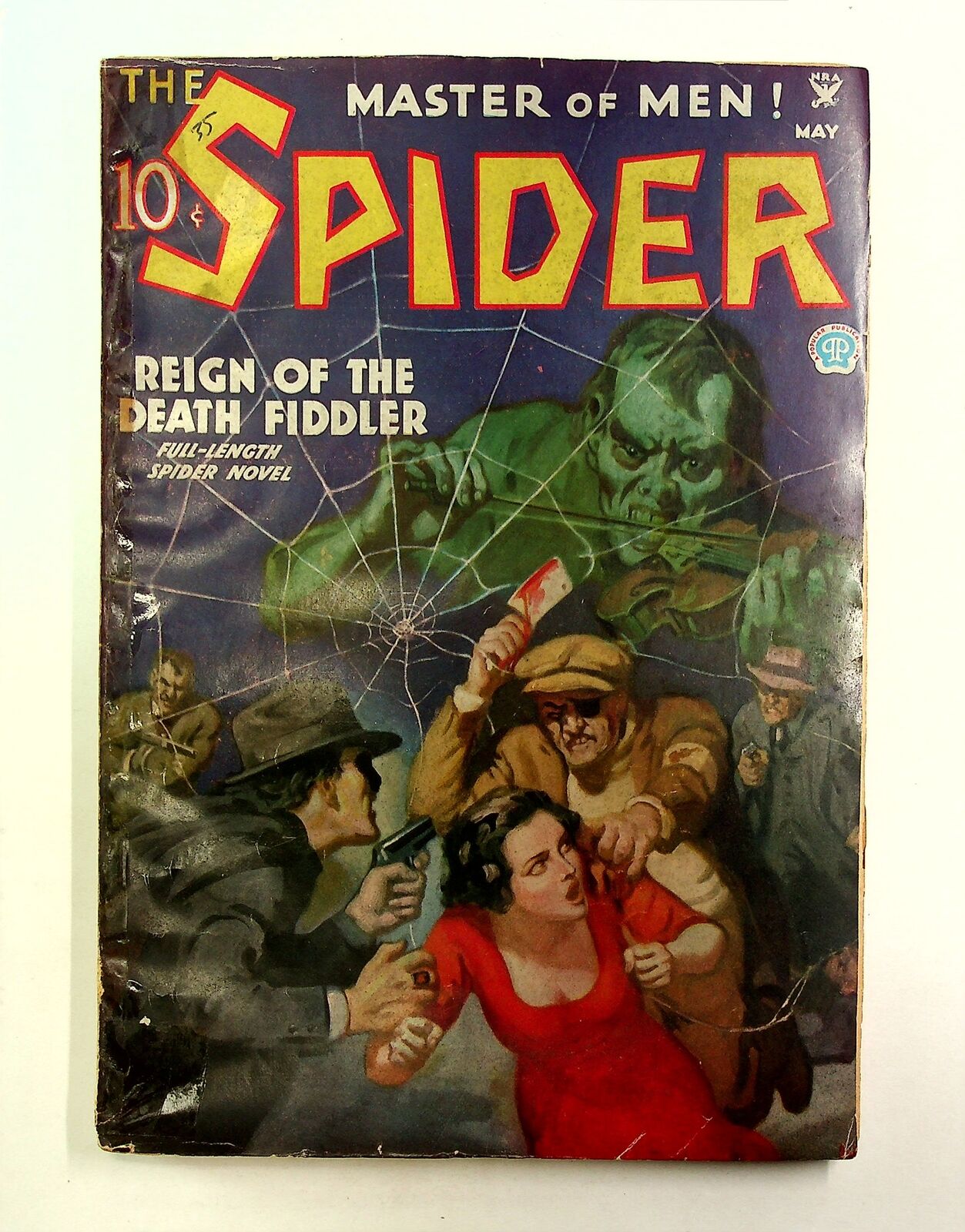 Spider Pulp May 1935 Vol. 5 #4 GD