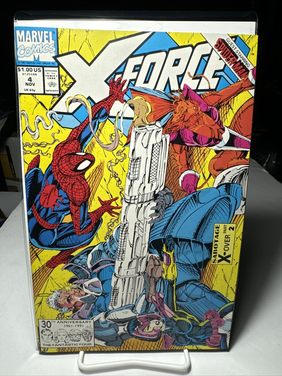 X-Force #4 - 3rd Appearance Of Deadpool Marvel Comics 1991