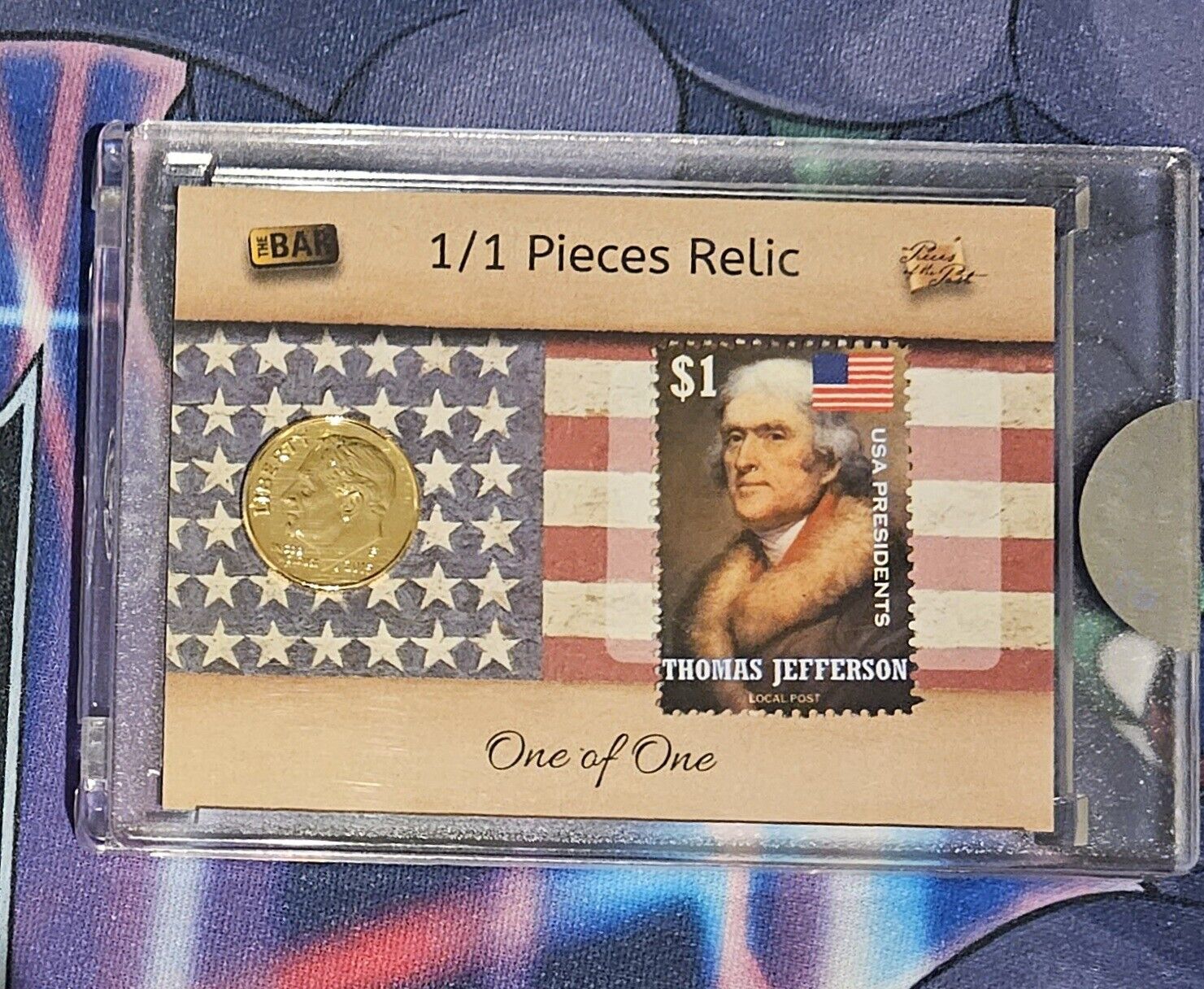 2020 Pieces Of The Past Thomas Jefferson Authentic Relic  1/1 The Bar