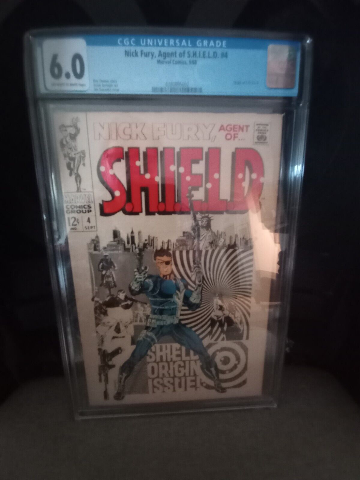 Nick Fury, Agent Of Shield #4  1968 Steranko Cover Art Classic CGC 6.0 OW/W