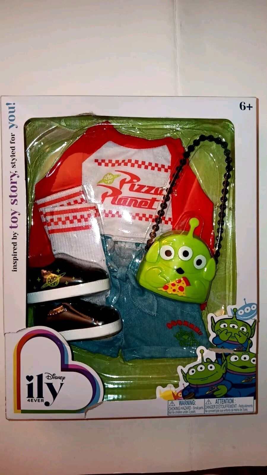 Disney ily 4EVER Doll Fashion Pack Inspired by Toy Story Pizza Planet Box Damage