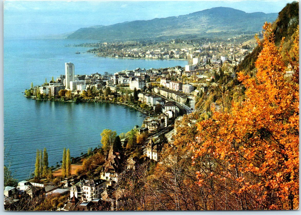 Postcard - Lake Geneva, Montreux, Switzerland