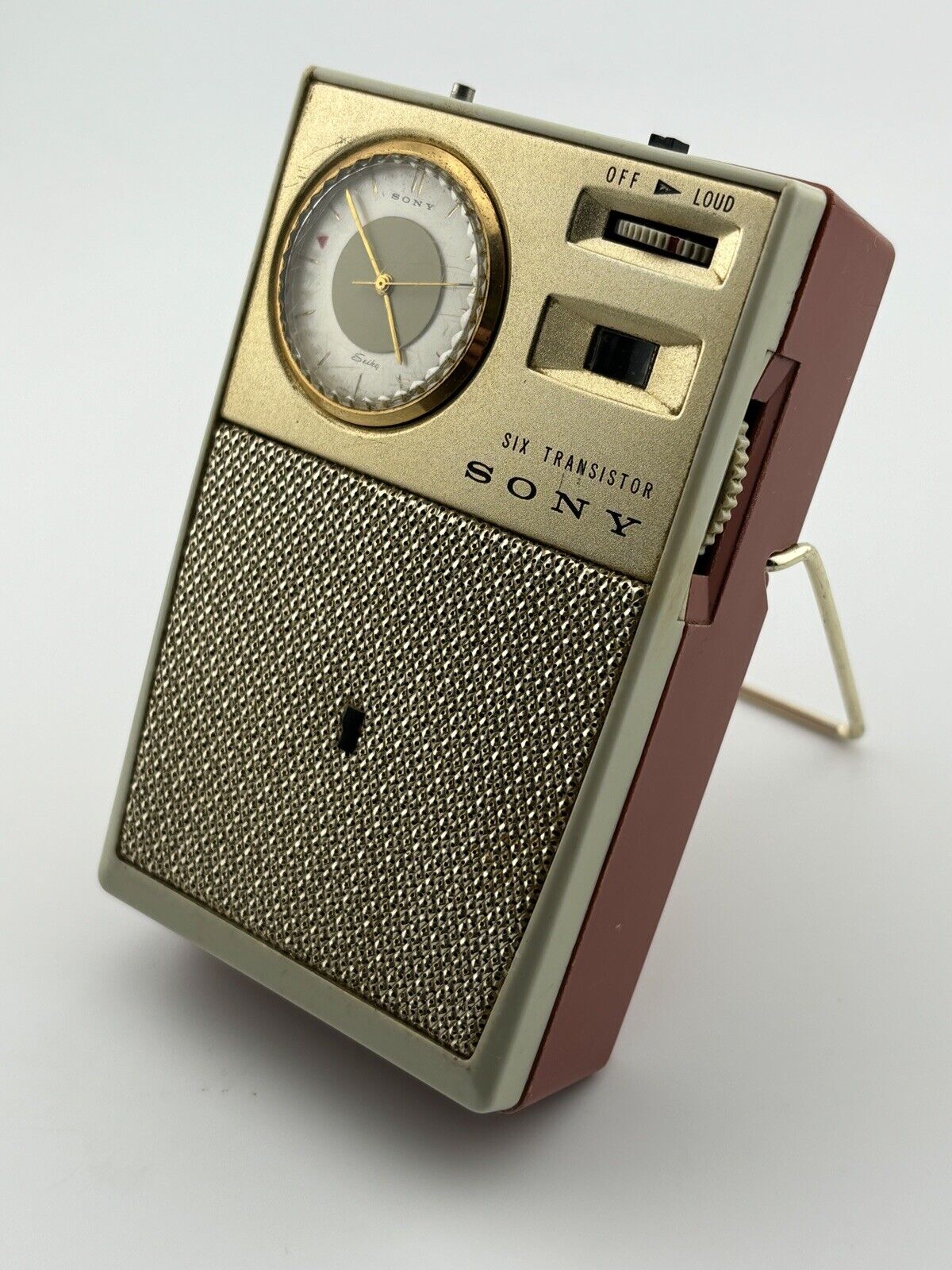 SONY TRW-621 Transistor Radio RARE 6 Transistor Super Het. JAPAN Seiko Clock
