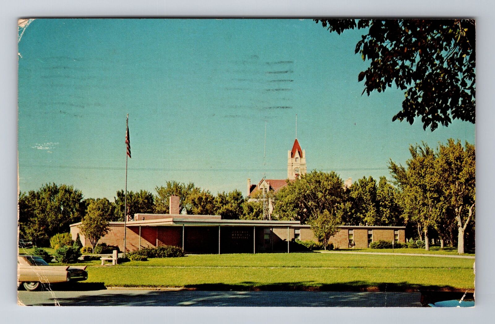 Osborne KS-Kansas, Osborne Memorial Hospital, Antique, Vintage c1971 Postcard