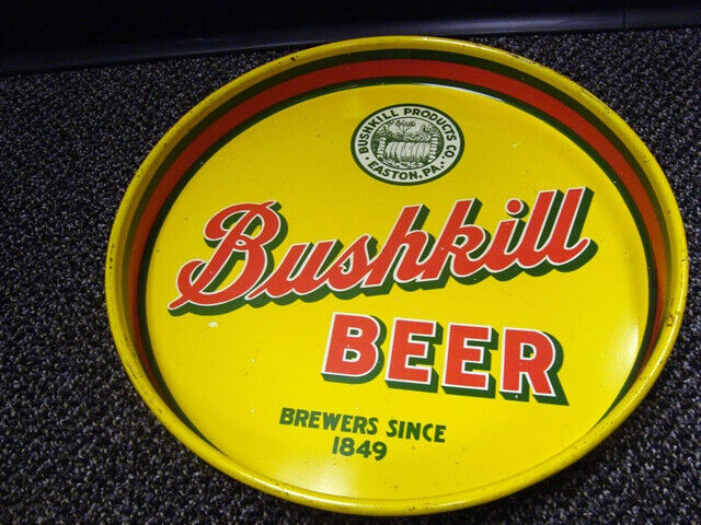 Circa 1940s Bushkill Beer Tray, Easton, Pennsylvania