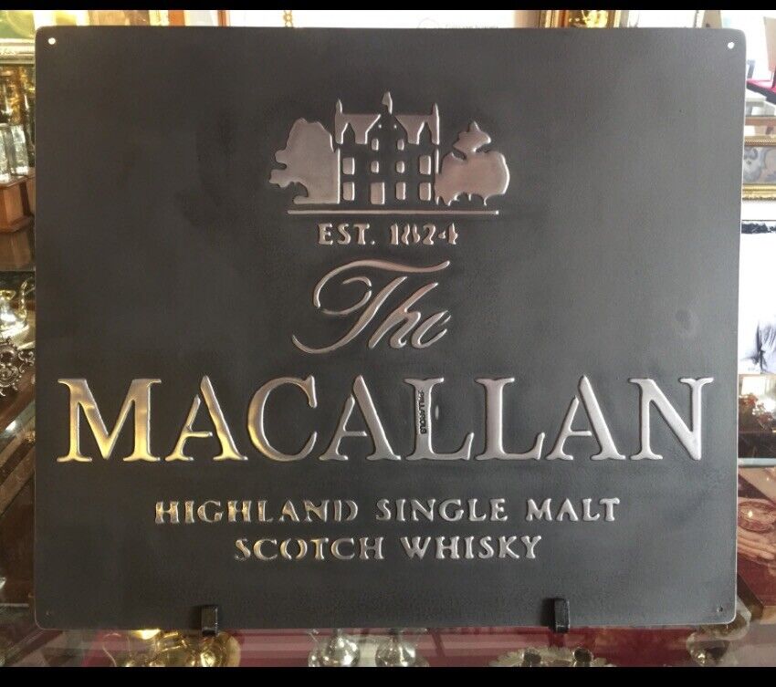 vintage Macallan Metal Sign For Decor