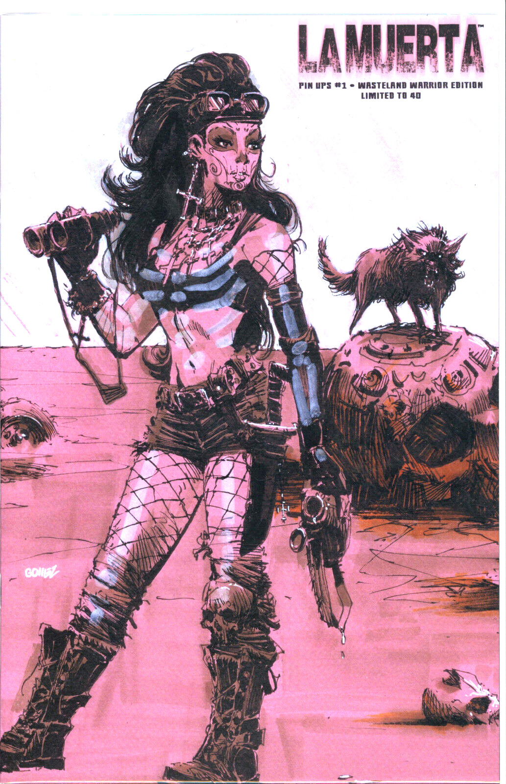 La Muerta Pin Ups #1 Wasteland Warrior Ed. Coffin Comics Ltd /40
