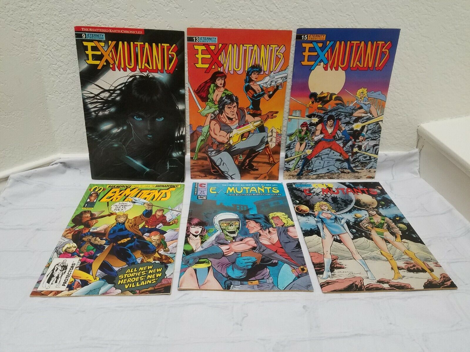 Ex-Mutants: The Shattered Earth Chronicles #1,3,5,9,13,15 VF; Eternity Lot of 6