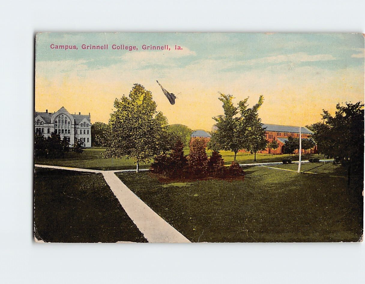 Postcard Campus Grinnell College Grinnell Iowa USA
