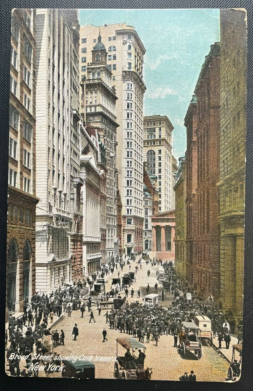 Vintage Postcard 1907 Broad Street & Curb Brokers New York City NY