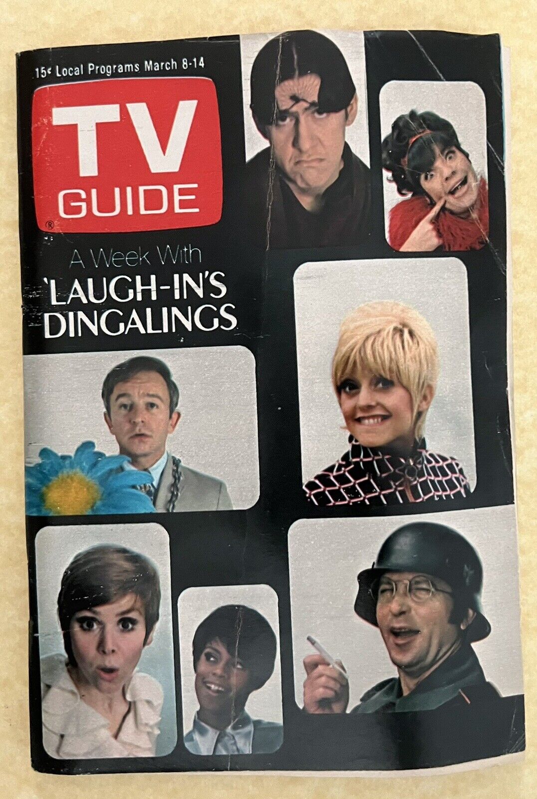 1969 March 8-14 TV Guide Laugh-In Cover Goldie Hawn/ Ruth Buzzi…