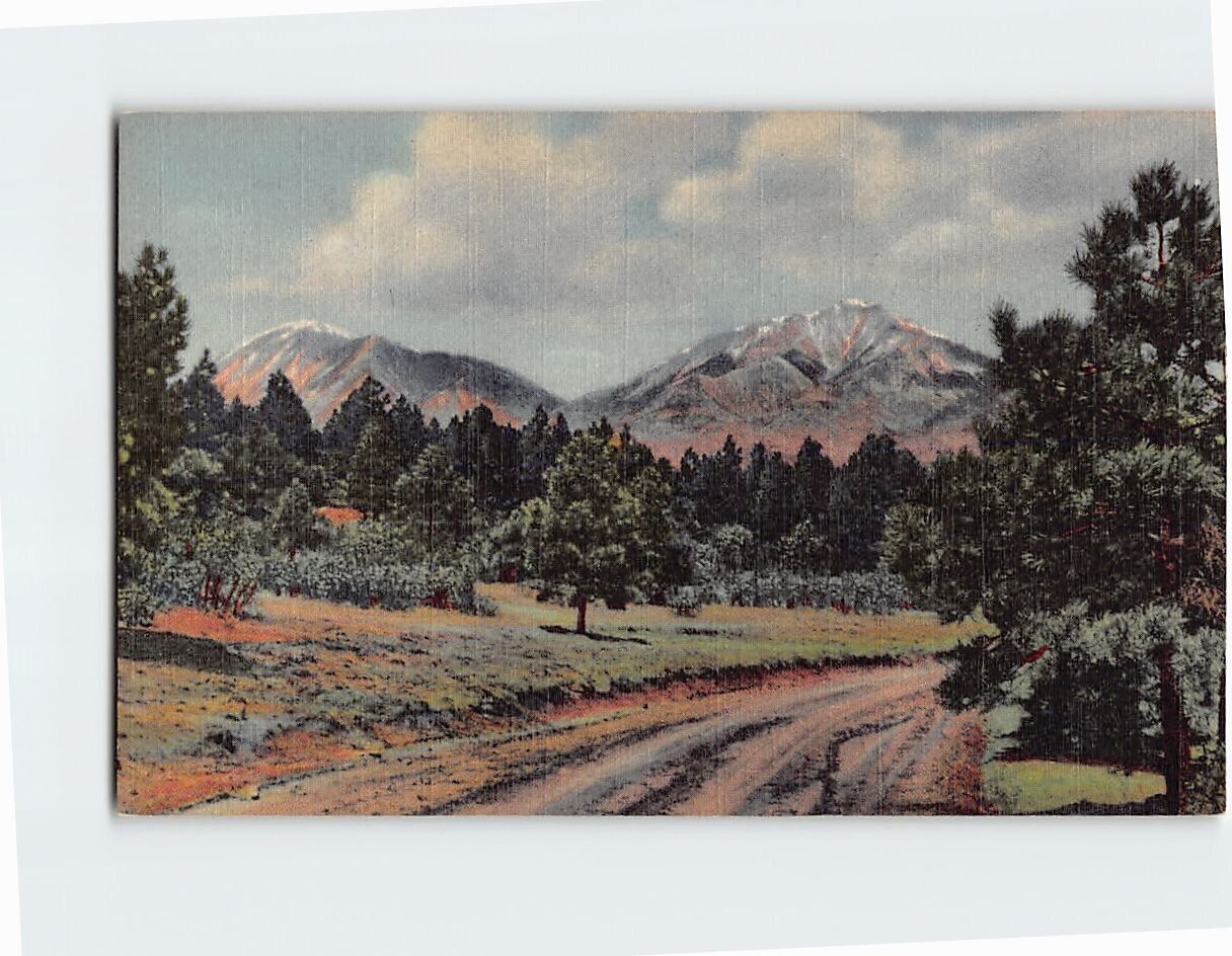 Postcard Famous Spanish Peaks Landmarks of Southern Colorado USA North America