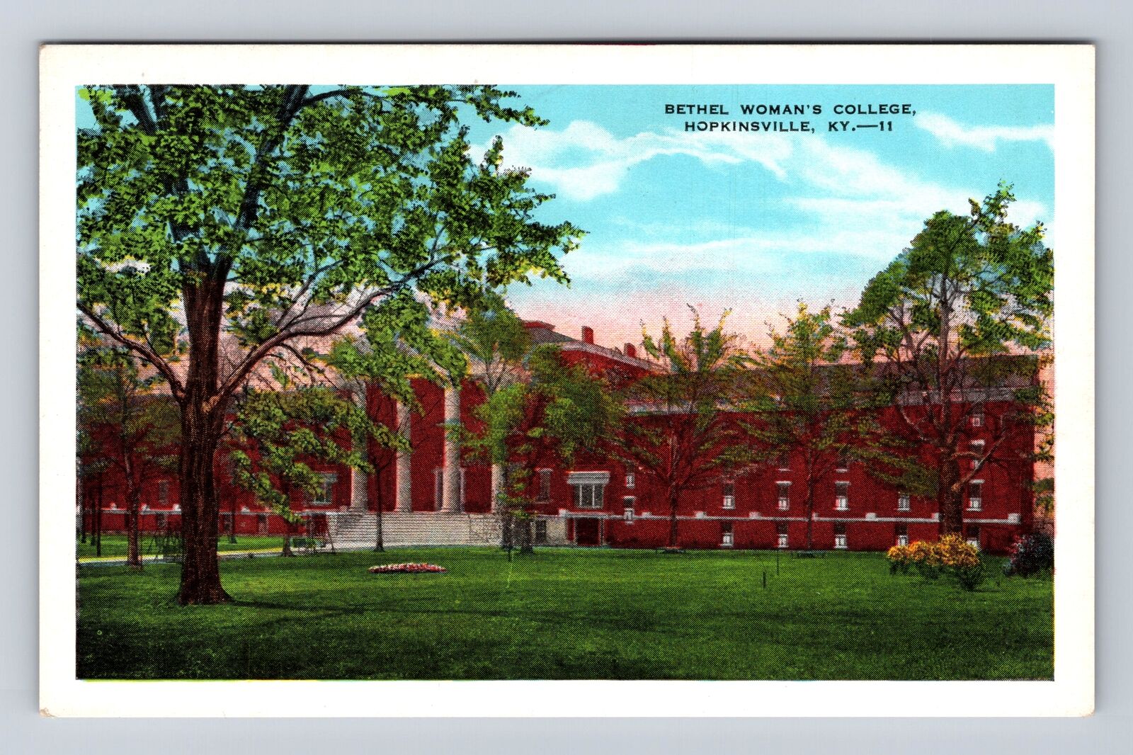 Hopkinsville KY-Kentucky Bethel Women\'s College Campus Building Vintage Postcard