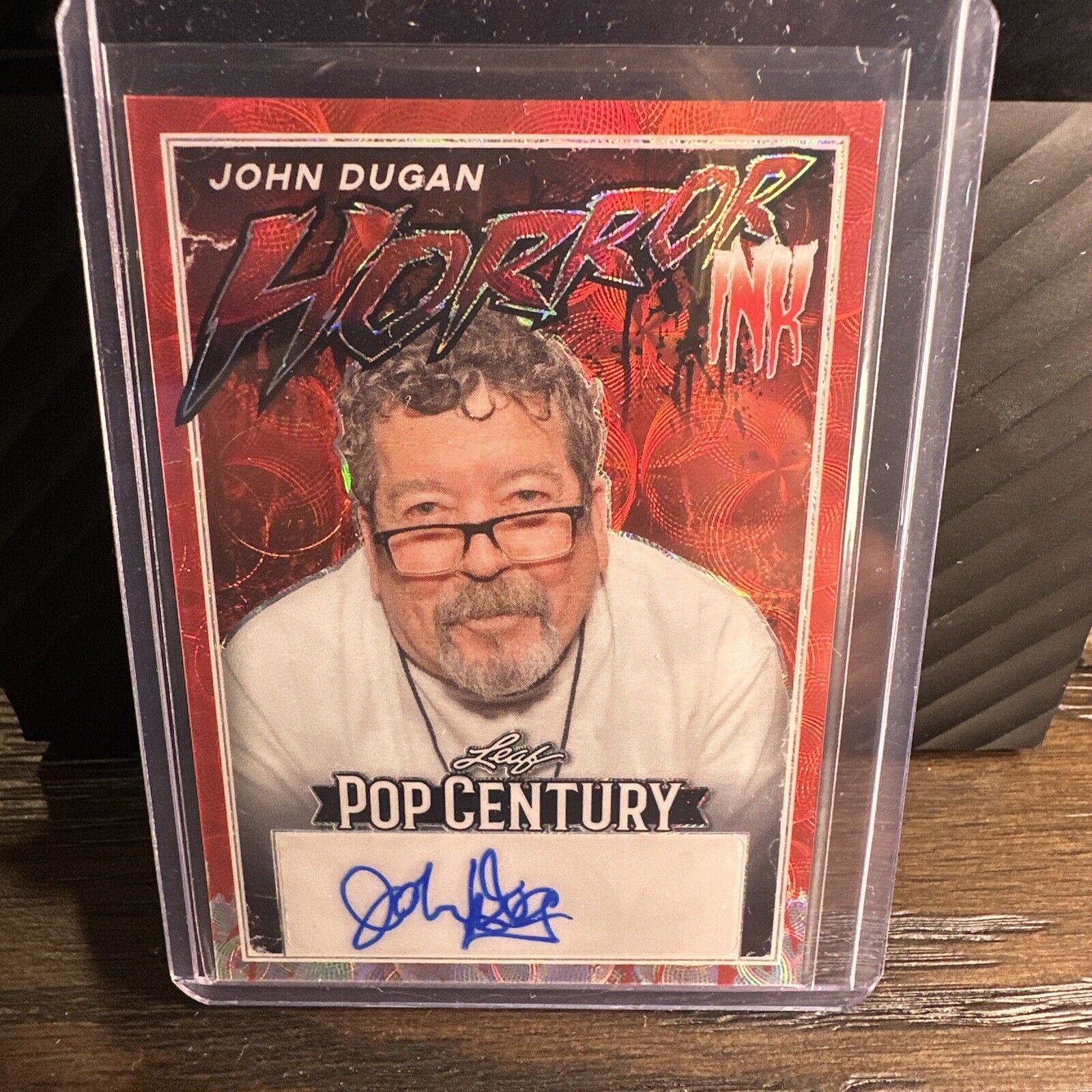 John Dugan 2024 Leaf Pop Century Horror Ink Auto 4/5 Texas Chainsaw Massacre