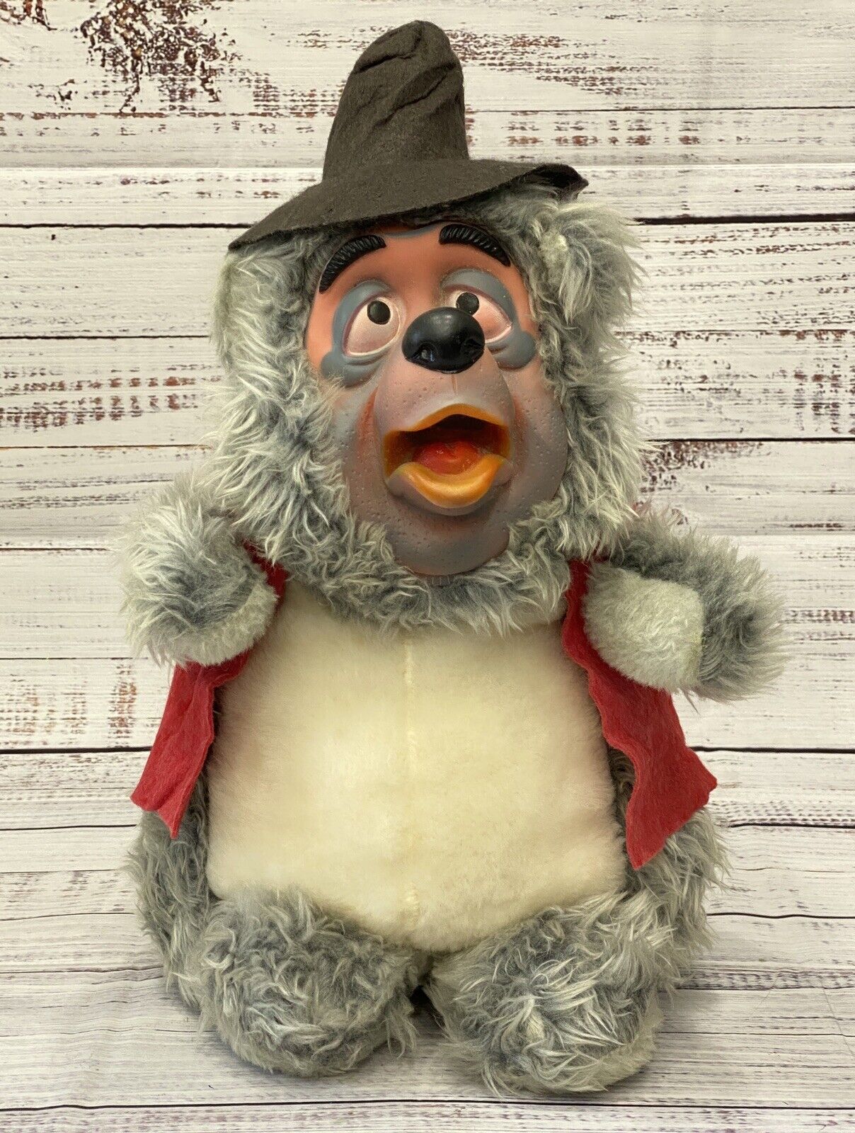 Vintage 1970s Walt Disney Country Bear Jamboree Big Al Stuffed Plush 16.5”
