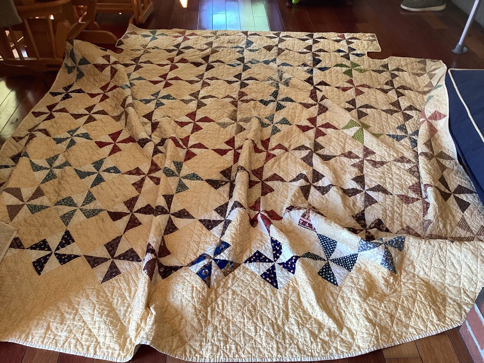 Wonderful Very Early Quilt For Poster Bed