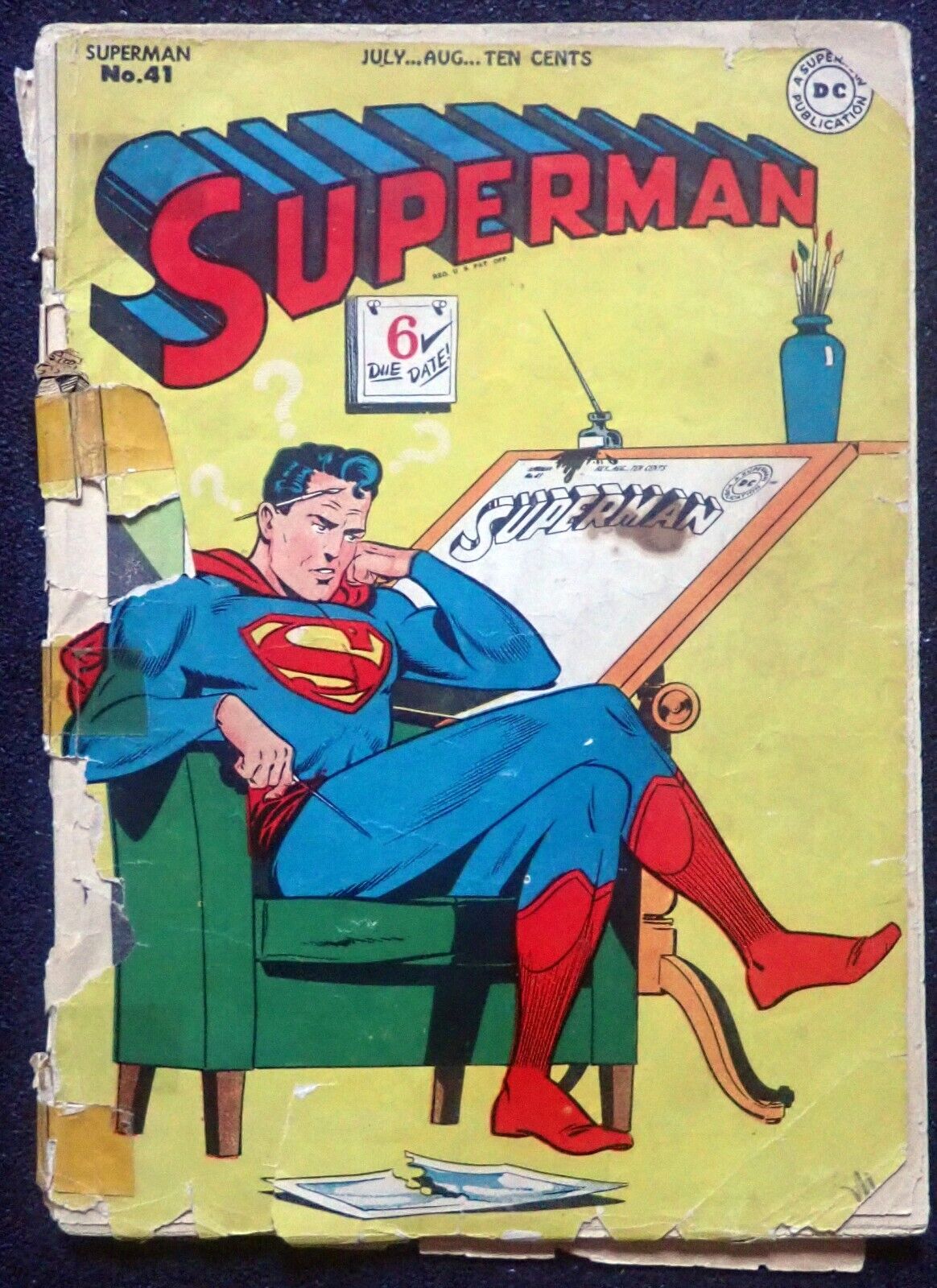 Superman #41 VERY RARE 1946 Complete and Unrestored