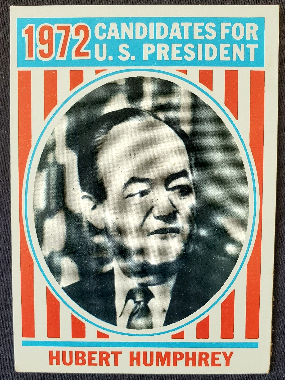 1972 Hubert Humphrey US Presidential Election Card #38 Minnesota