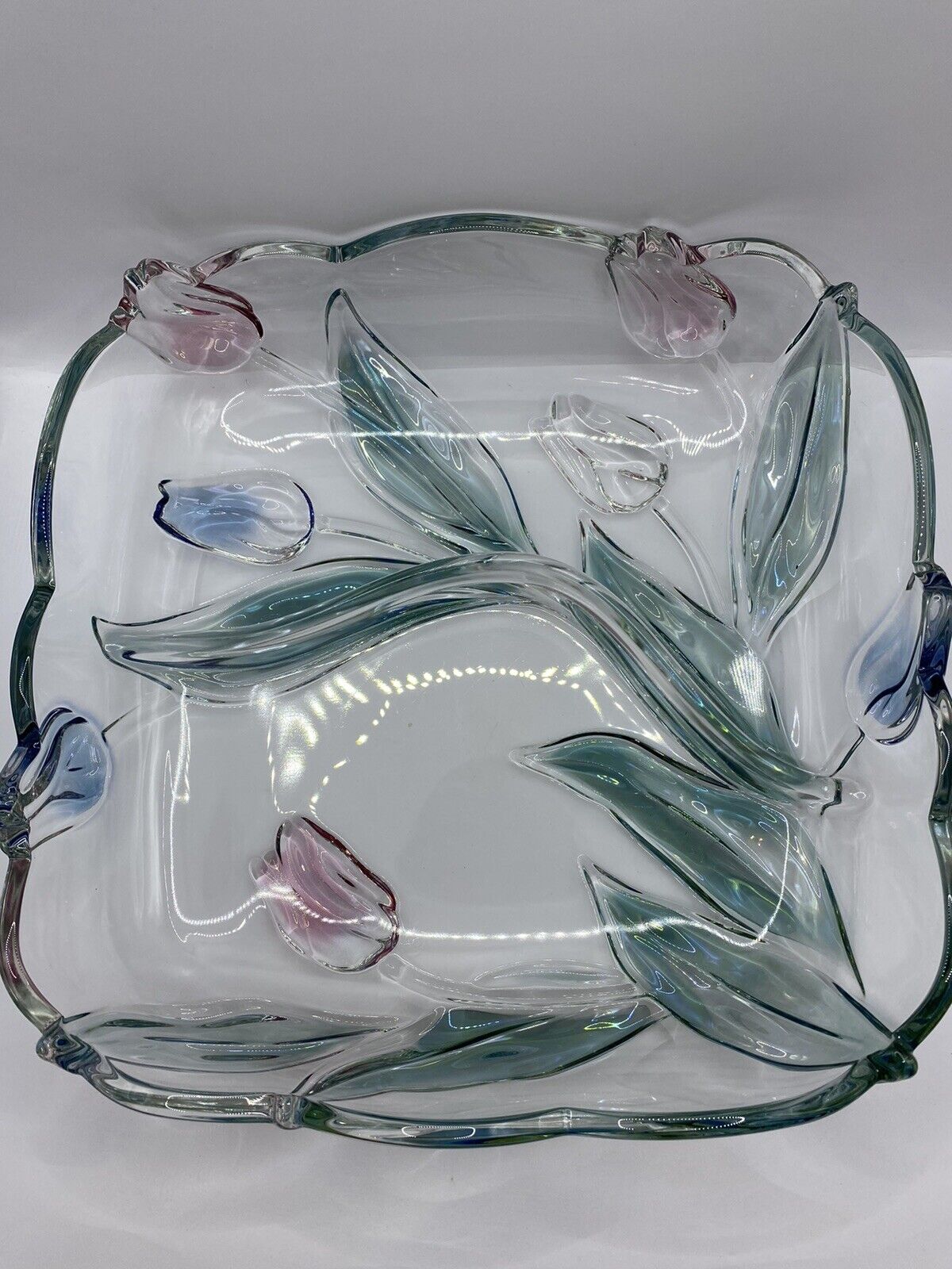 Vintage Mikasa Tivoli Original Walther Glas Crystal Glass Serving Bowl