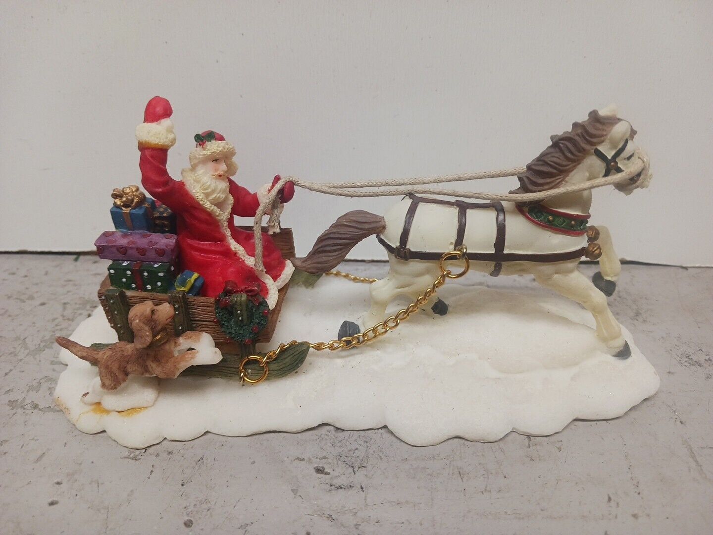 Owell Santa's Sleigh Presents Horse Dog Christmas 