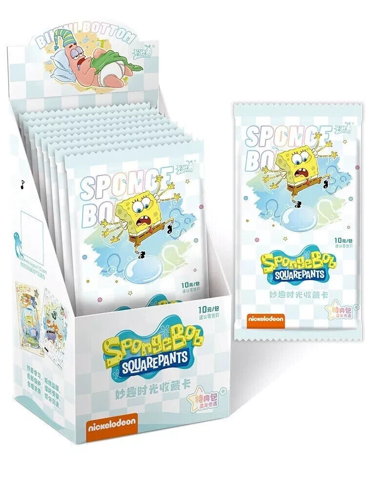 Kayou Spongebob Squarepants Trading Cards Cute Premium CCG Hobby Box 10 Pack New