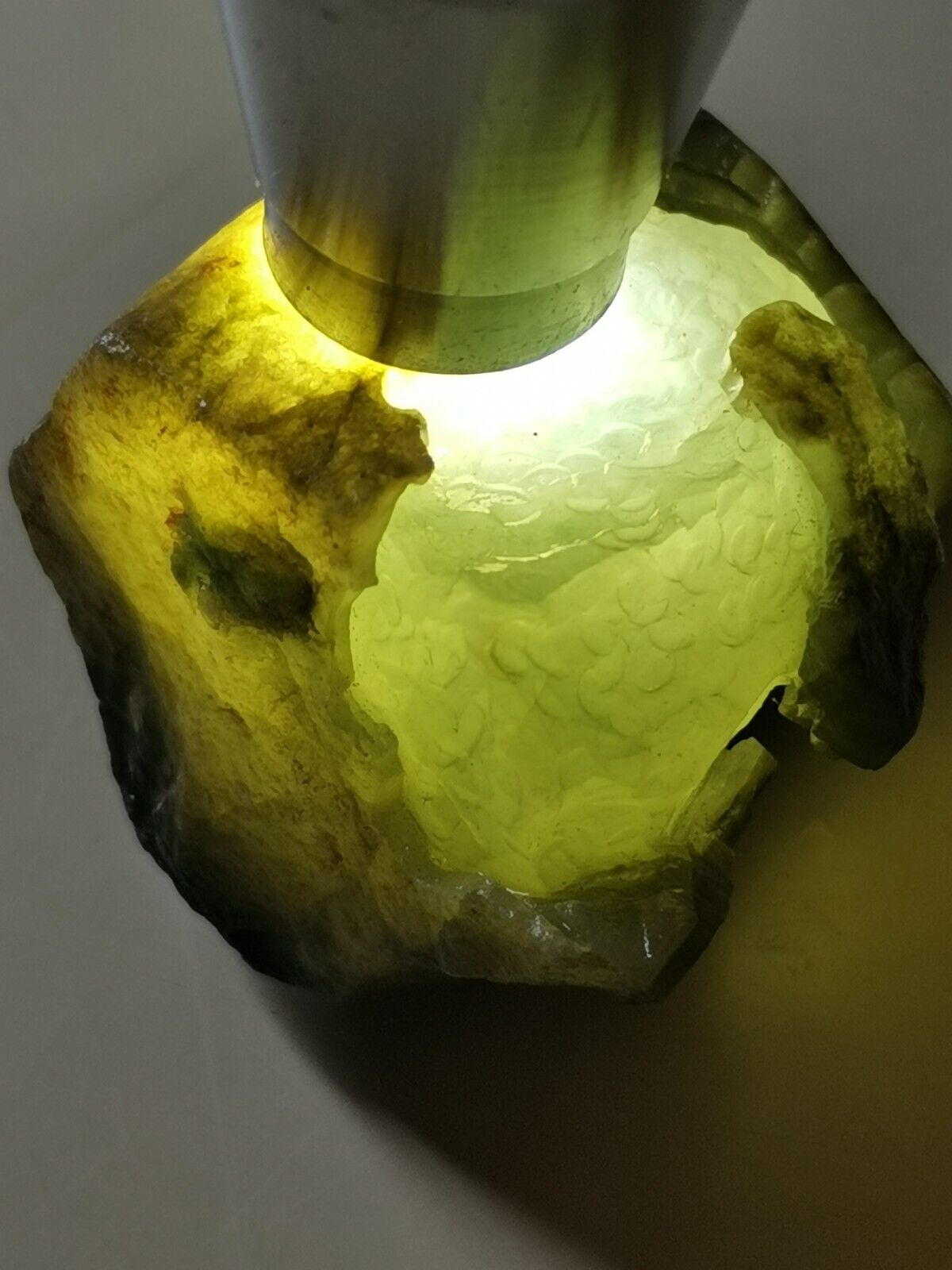Glassy Ice Clear Natural Burma Jadeite Jade Rough Stone # 101 gram # 505 carat #