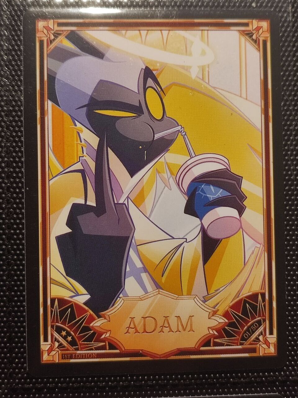 01/50 - Adam - ★★ - 1st Edition - Hazbin Hotel - Trading Card