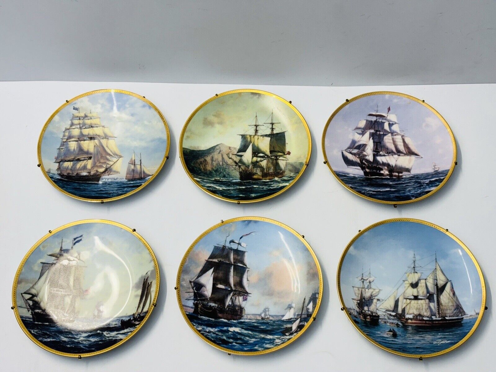 Vintage 1993-95 Hamilton Collection Call To Adventure Plate Collection Lot of 6