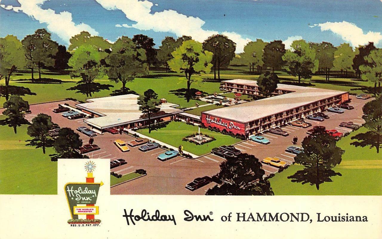 HAMMOND, LA Louisiana  HOLIDAY INN MOTEL  Roadside  TANGIPAHOA PARISH  Postcard