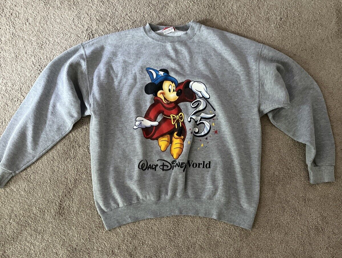 Vintage Walt Disney World Mickey Mouse 25th Anniversary Sweatshirt