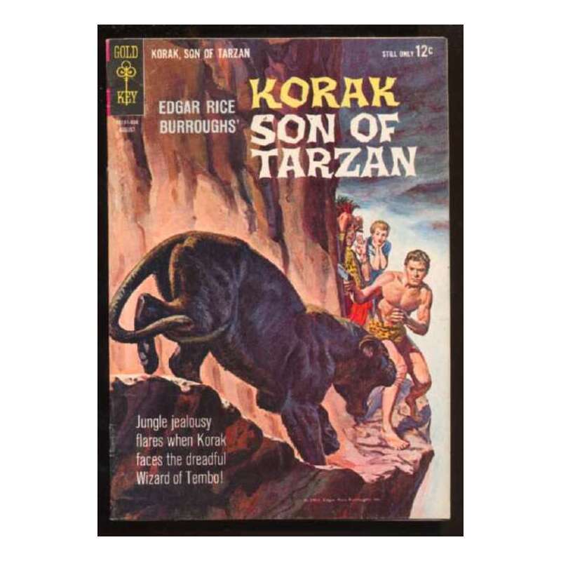 Korak: Son of Tarzan #4 1964 series Gold Key comics VF minus [g%