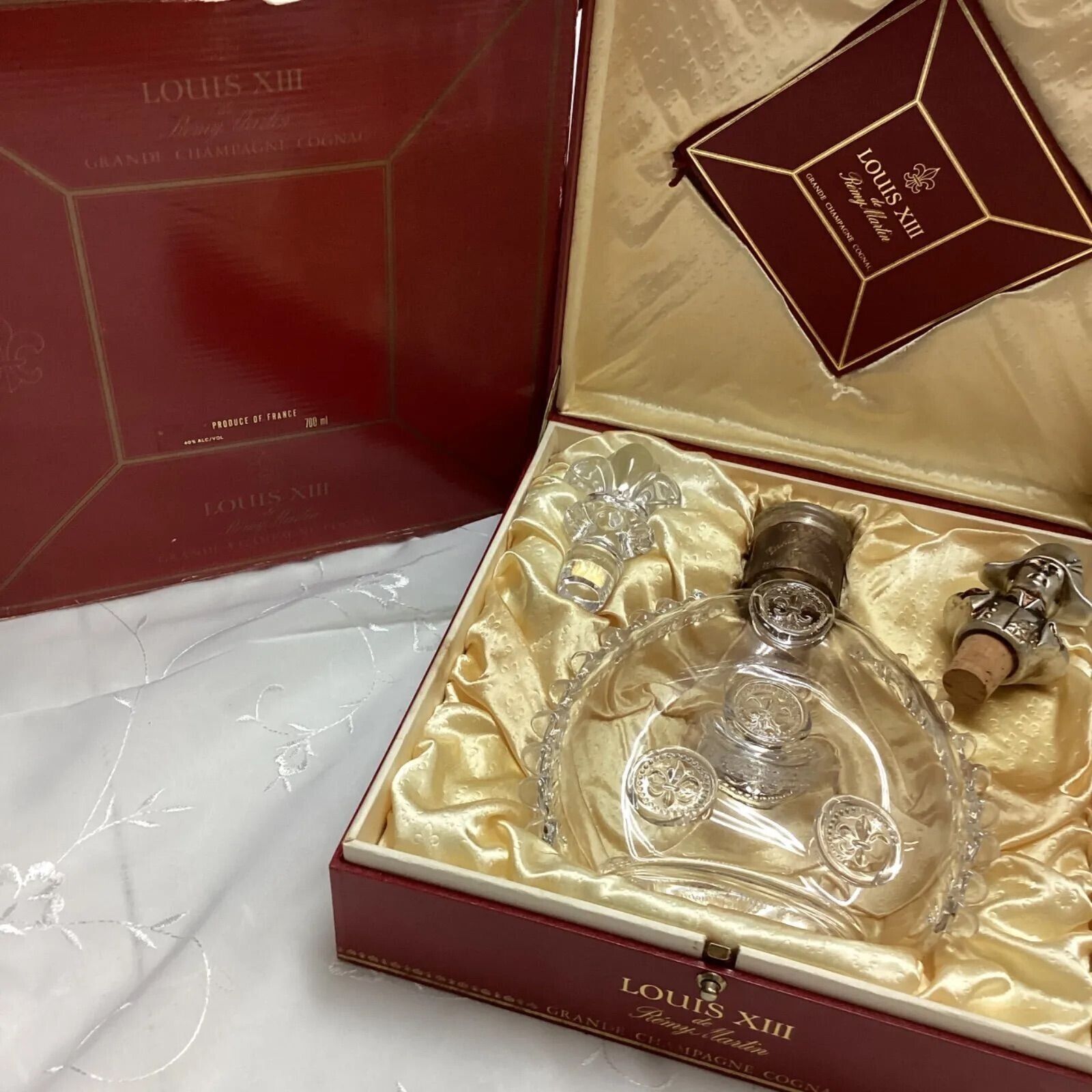 Louis XIII empty bottle cognac Remy Martin serial number special box included c