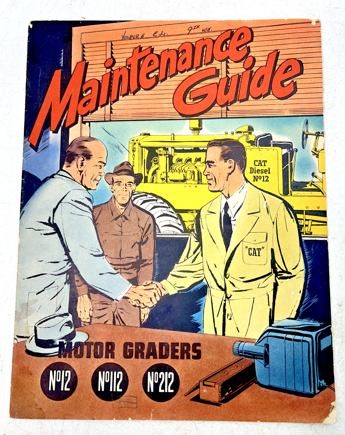 1952 Caterpillar No. 12, 112, & 212 Motor Grades Maintenance Guide Comic Manual