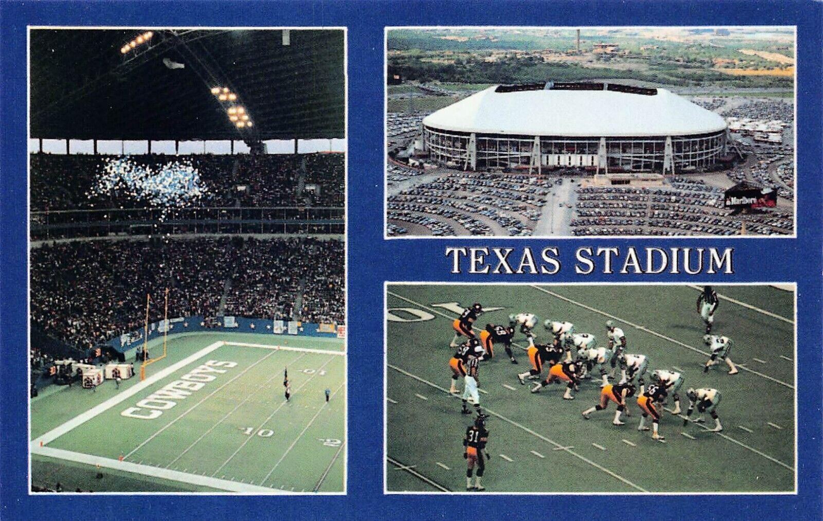 Dallas Texas Cowboys AT&T Stadium Interior Aerial View Arlington Vtg Postcard Z9
