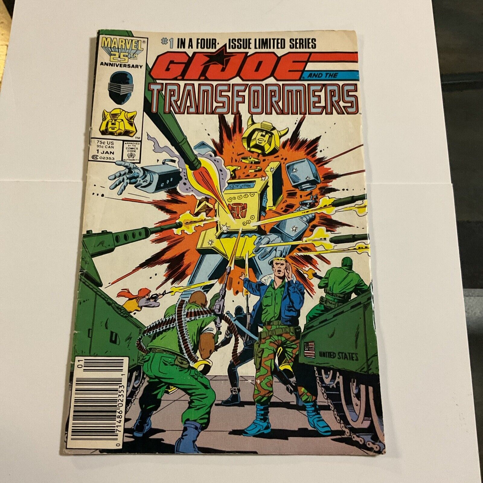 G.I. Joe and the Transformers #1 Newsstand VG-F Marvel 1987 1st Crossover