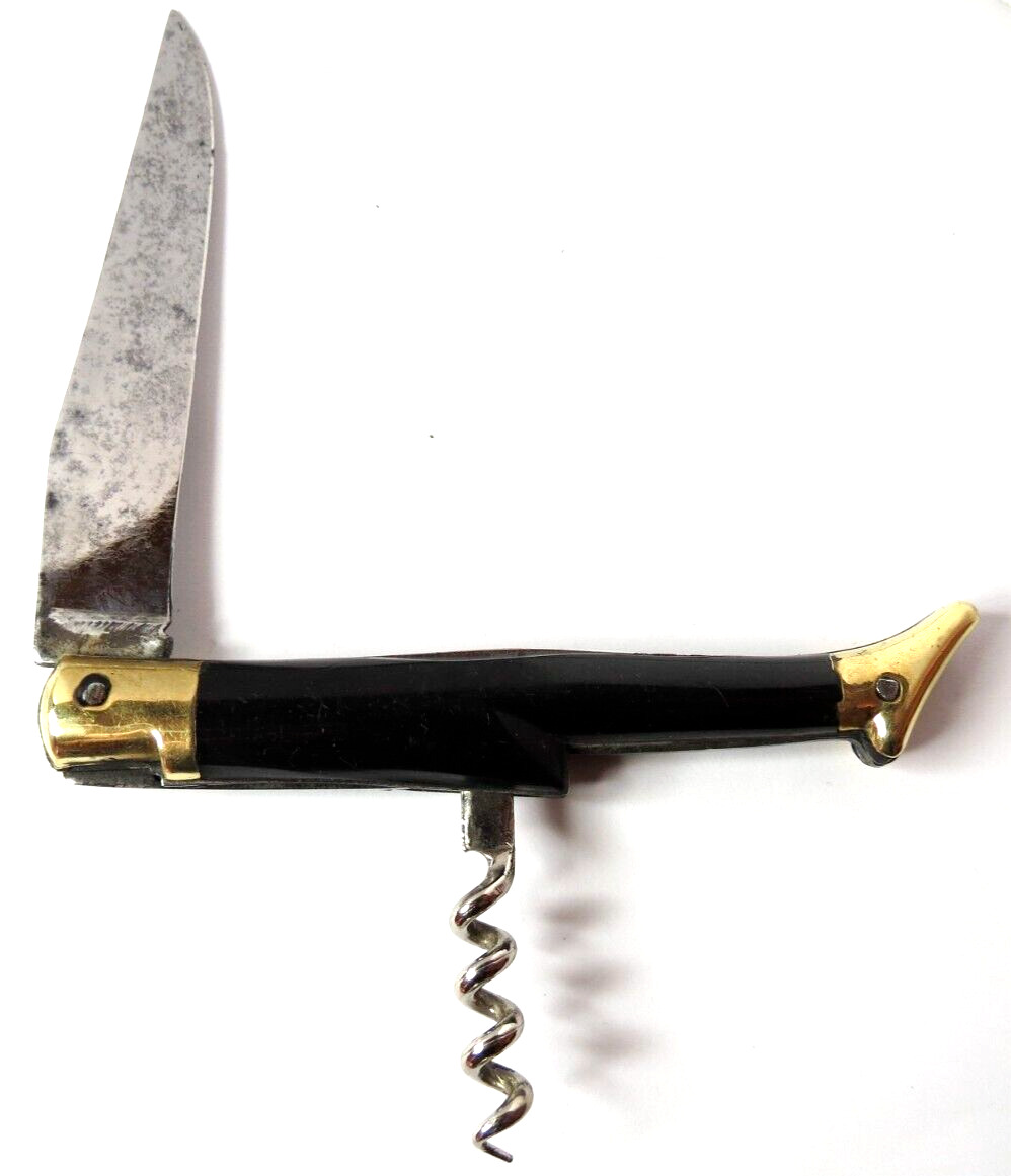 VINTAGE MADE IN GERMANY VERITABLE LAGUIOLE  FOLDING POCKET KNIFE WITH CORKSCRWEL
