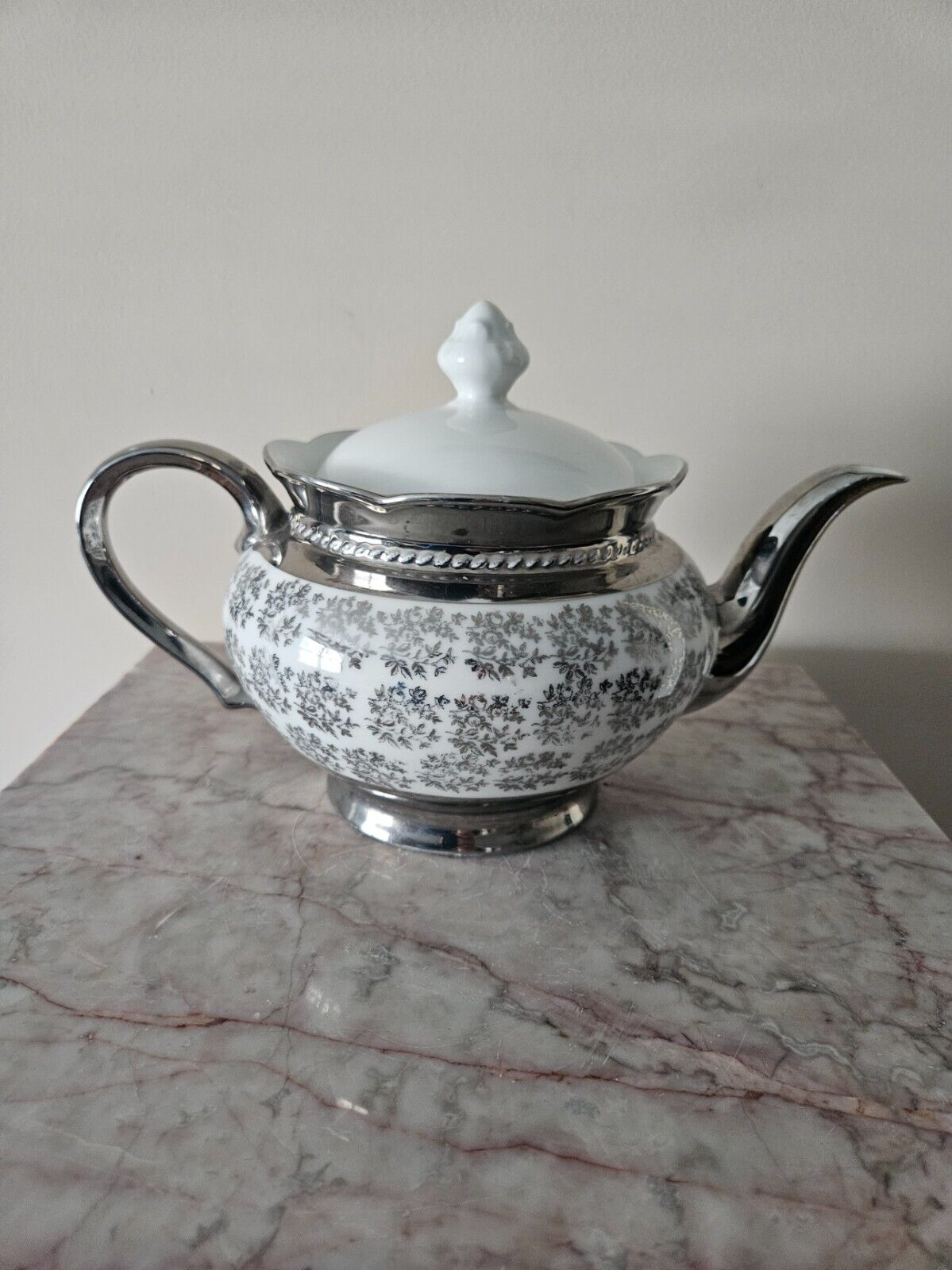 vintage bavaria selttmann weiden porcelain tea set silver white anita 15 pcs