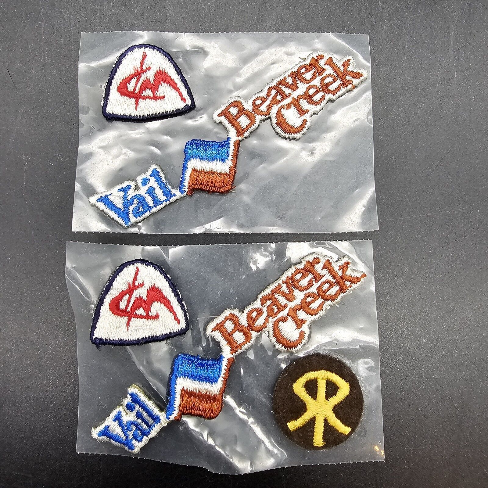 Vtg Vail Beaver Creek Embroidered Decals