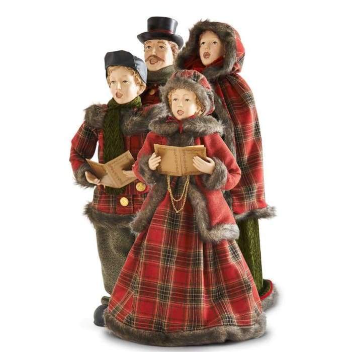 Christmas Caroling Family Set of 4