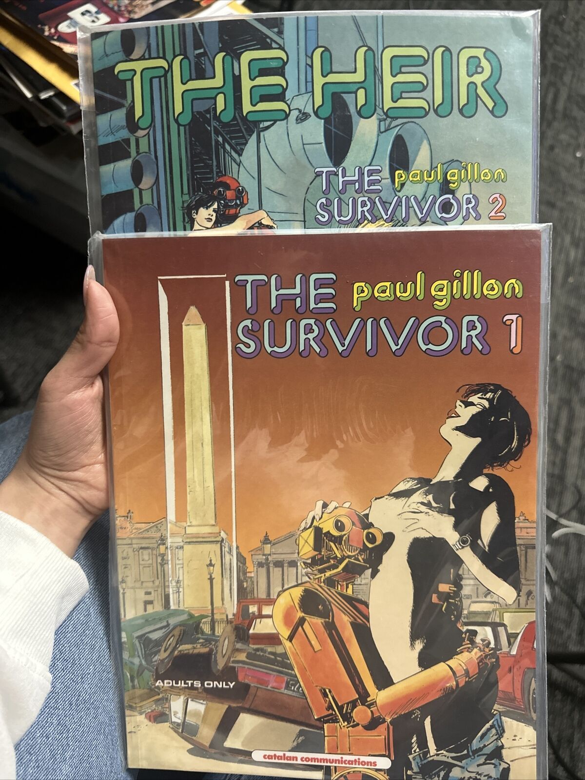 SCARCE Paul Gillon comics THE SURVIVOR (Book 1)  & THE HEIR (Book 2)