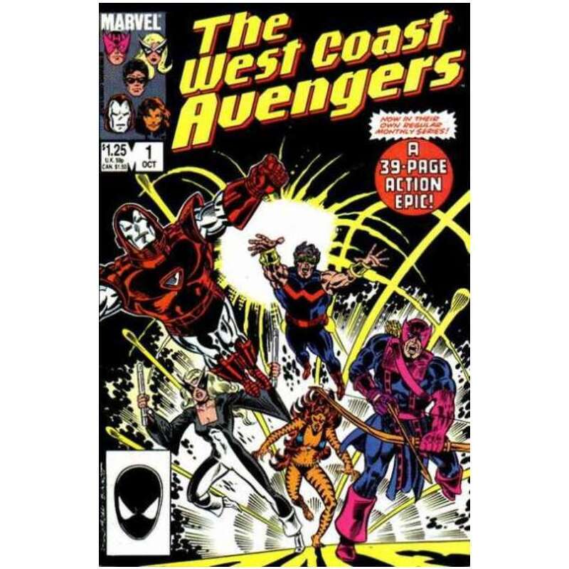 West Coast Avengers #1 1985 series Marvel comics VF+ Full description below [s~